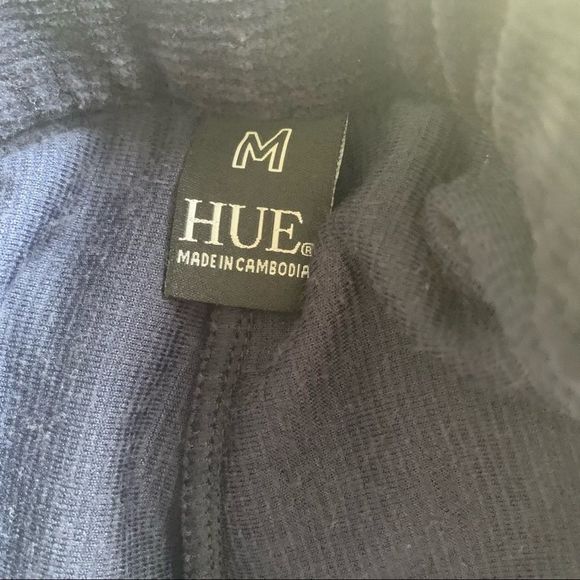 Women’s Sz M (8-10) Hue Navy Leggings - Picture 3 of 3